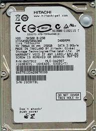 0A57912 | Hitachi 250GB 5400RPM SATA Gbps 2.5 8MB Cache Travelstar Hard Drive