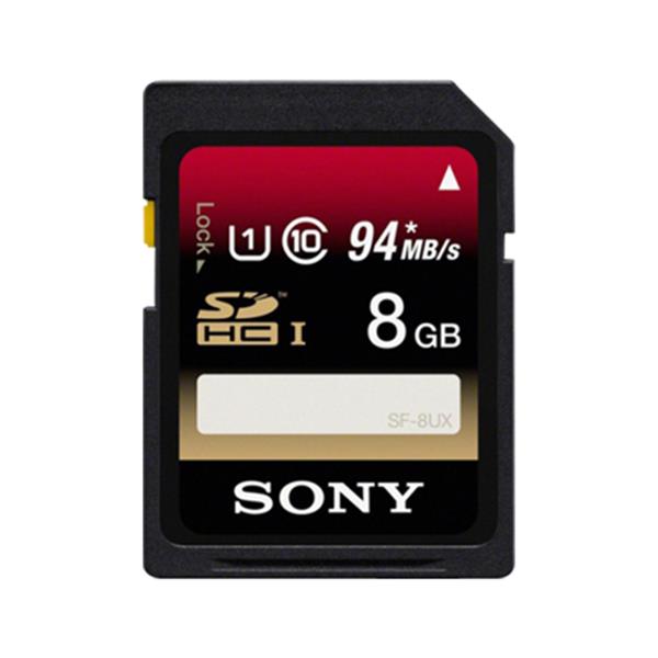 SF8UX/TQN | Sony 8GB Class 10 SDHC UHS-I Flash Memory Card