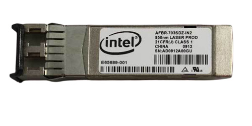 AFBR-703SDZ-IN2 | Intel SFP Transceiver Module Dual Rate 1G/10G SFP+ SR (BAILED) for Data Networking, Optical Network 1 X 10GBASE-SR - NEW