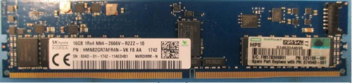 825109-091 | HP 16GB 2666MHz PC4-21300 CL19 ECC Single Rank X4 1.2V DDR4 SDRAM 288-Pin NVDIMM Memory Kit for Proliant Gen. 10 Server