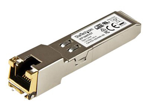 SFP1000TXST | StarTech MSA Compliant Gigabit Copper Rj45 SFP Transceiver - 1000Base-Tx - 100M - SFP (Mini-Gbic) Transceiver Module - NEW