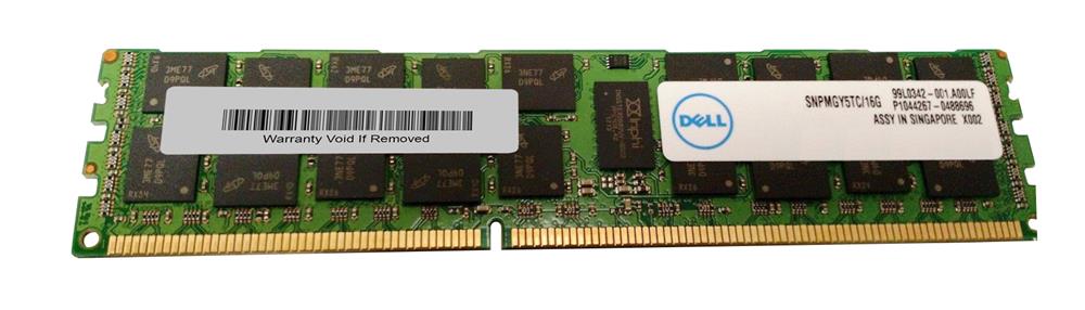 SNPMGY5TC/16G | Dell 16GB DDR3-1333MHz PC3-10600 ECC CL9 240-Pin DIMM 1.35V Low Voltage Memory Module