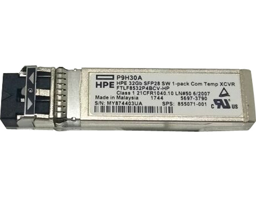 855071-001 | HP 32G Fibre Channel (32GFC) Short-wavelength SFP+ Optical Transceiver - NEW