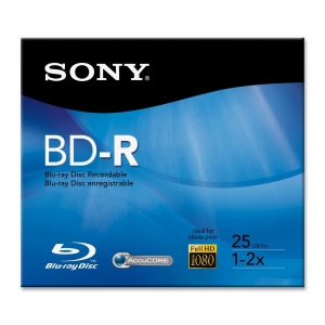 BNR25R3H | Sony 6x BD-R Media - 25GB - 120mm - 1 Pack Jewel Case