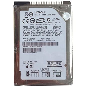 HTS54160J9AT00 | Hitachi 40GB 5400RPM ATA 100 2.5 8MB Cache Hard Drive