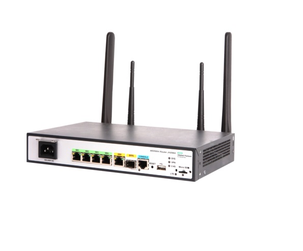 JH298A | HP MSR954-W 1GBE SFP LTE (AM) 2GBE-WAN 4GBE-LAN Wireless 802.11N CWV7 Router Rack-mountable