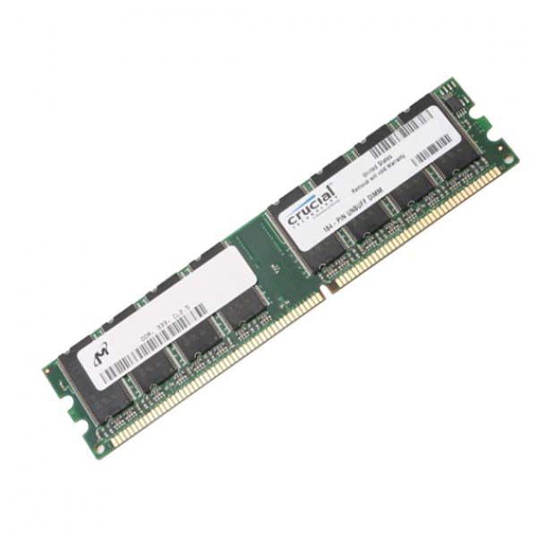 CT12864Z335.M16TFY | Crucial Technology 1GB DDR-333MHz PC2700 non-ECC Unbuffered CL2 184-Pin DIMM 2.5V Memory Module