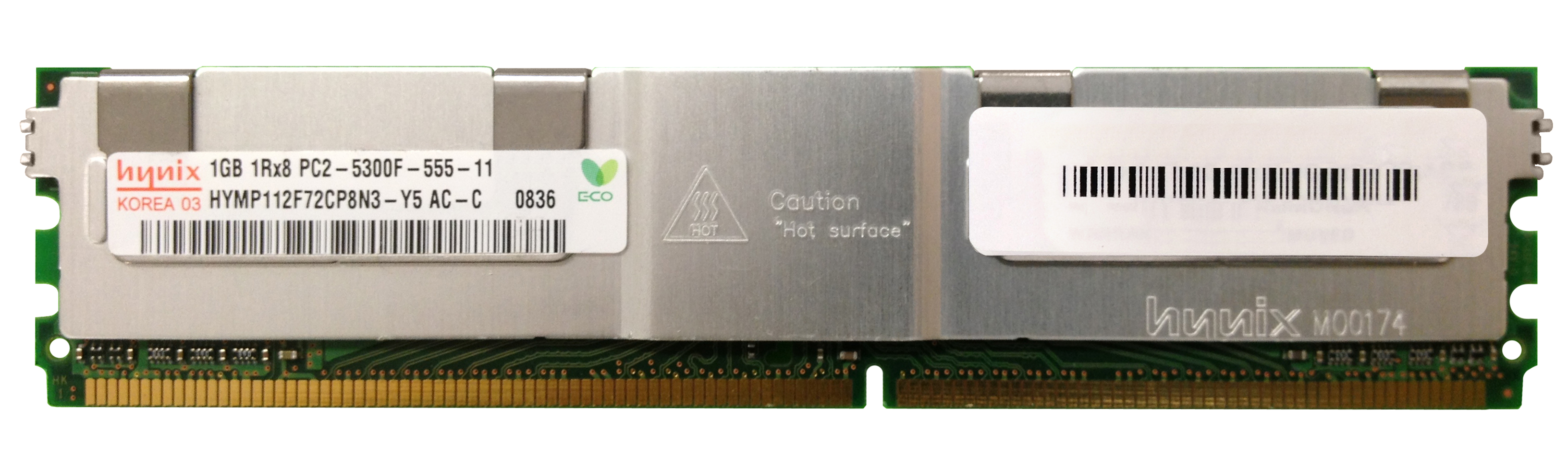 HYMP112F72CP8N3-Y5 | Hynix 1GB DDR2-667MHz PC2-5300 Fully Buffered CL5 240-Pin DIMM 1.8V Single Rank Memory Module