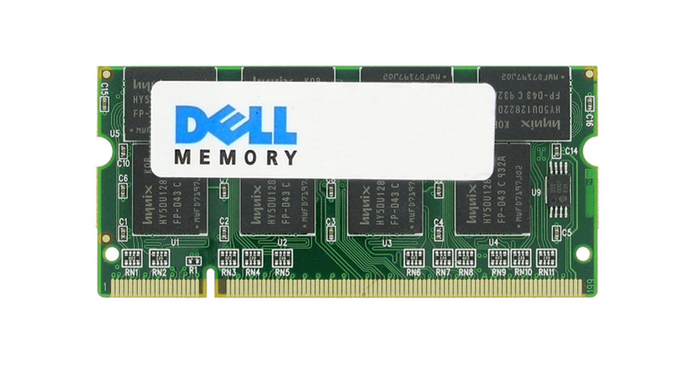 1Y255 | Dell 1GB DDR-333MHz PC2700 non-ECC Unbuffered CL2 200-Pin SoDimm 2.5V Memory Module