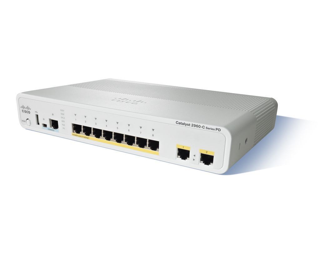 WS-C2960CPD8TTL-RF | Cisco Catalyst Compact 2960CPD-8TT-L - switch - 8 ports - managed - desktop