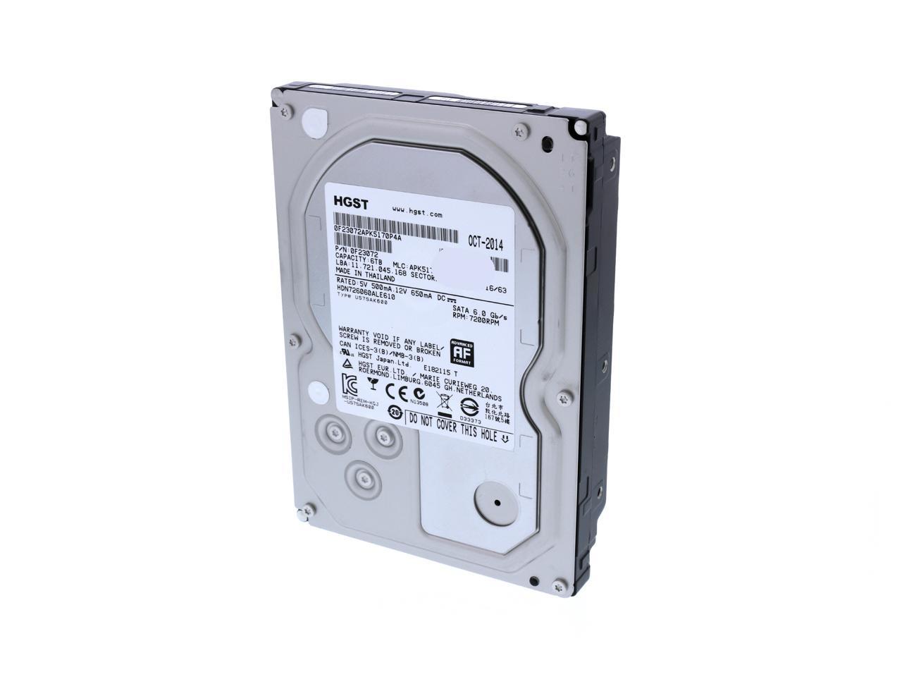 0S03840 | Hitachi 6TB 7200RPM SATA 6 Gbps 3.5 128MB Cache Deskstar Hard Drive