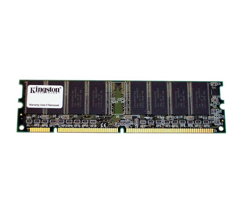 KTH6501/128-G | Kingston 128MB 100MHz PC100 non-ECC Unbuffered CL2 168-Pin DIMM 3.3V Memory Module