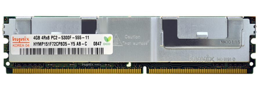 HYMP151F72CP8D5-Y5 | Hynix 4GB DDR2-667MHz PC2-5300 Fully Buffered CL5 240-Pin DIMM 1.8V Quad Rank Memory Module