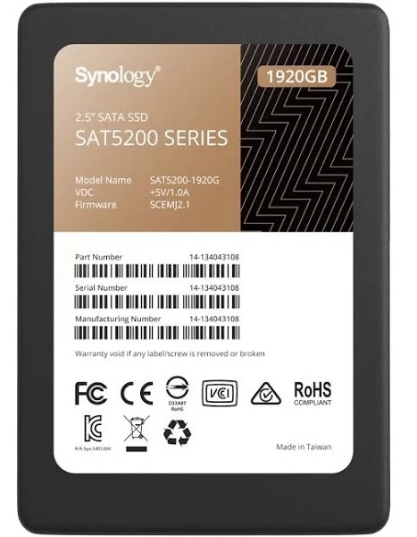 SAT5200-1920G | Synology 1.92tb SATA 6gbps 2.5inch Plp, Internal Solid State Drive SSD - NEW