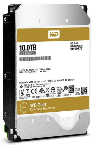 WD101KRYZ | WD Gold 10TB 7200RPM SATA 6Gb/s 256MB Cache 3.5 Internal Hard Drive