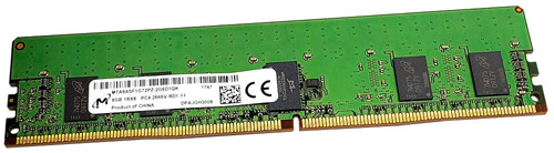 MTA9ASF1G72PZ-2G6D1 | Micron 8GB (1X8GB) 2666MHz PC4-21300 ECC Single Rank CL19 Registered DDR4 SDRAM 288-Pin DIMM Memory Module - NEW
