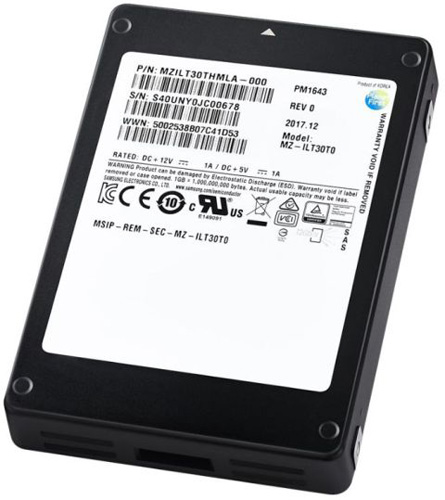 MZILT30THMLA-00007 | Samsung PM1643 30.72TB SAS 12Gb/s 2.5 Internal Solid State Drive (SSD)