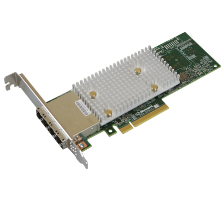 2293600-R | Adaptec 12Gb/s PCI-E GEN3 SAS/SATA HBA Adapter with 16 External Native Ports and LP/MD2 Form Factor without Cables