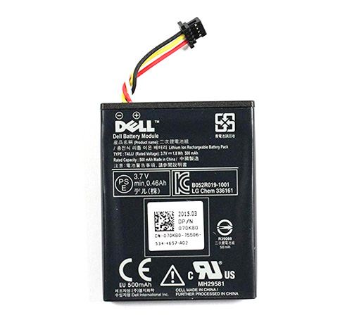 070K80 | Dell 3.7V 1.8WH 500mAh Li-Ion Battery for Perc H710 H810 - NEW