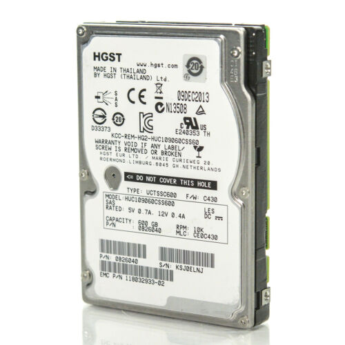 0B26040 | Hitachi 600GB 10000RPM SAS 6 Gbps 2.5 64MB Cache Hard Drive