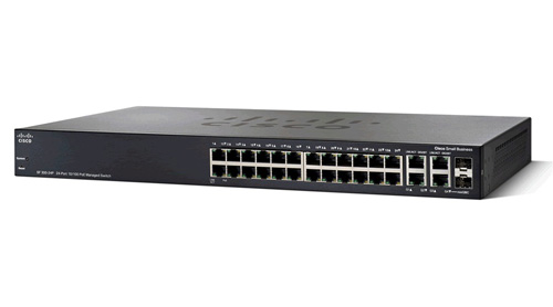 SF300-24PP-K9 | Cisco Small Business SF300-24PP Managed L3 Switch 24 POE+ Ethernet-Ports and 2 Combo Gigabit SFP-Ports and 2 Ethernet-Ports