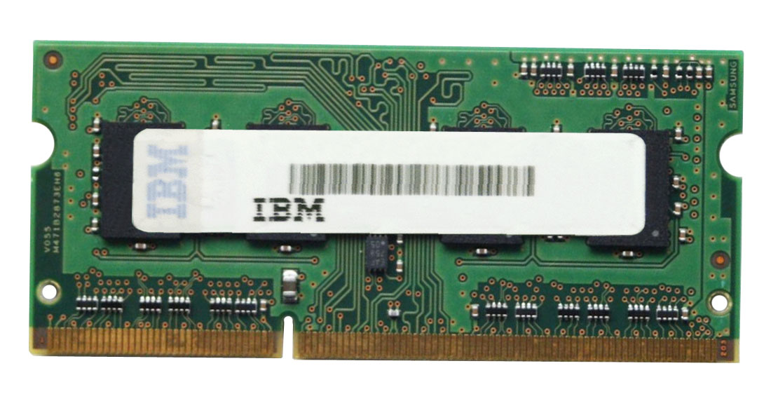 43R1987 | IBM 1GB DDR3-1066MHz PC3-8500 non-ECC Unbuffered CL7 204-Pin SoDimm 1.35V Low Voltage Memory Module