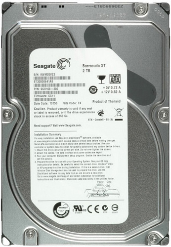 ST32000641AS | Seagate Barracuda XT 2TB 7200RPM SATA 6Gb/s 64MB Cache 3.5 Internal Hard Drive