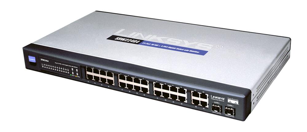 SRW224G4-OB | Cisco SRW224G4 24-Port 10/100Mbps PoE 4 x Gigabit Ethernet Managed Switch