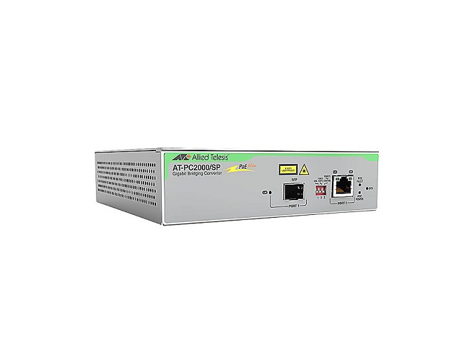 AT-PC2000/SP-90 | Allied Telesis 1000T PoE+ to 1000X SFP Media Converter