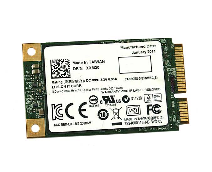 XXM30 | Dell 256GB MLC SATA 6Gb/s mSATA Solid State Drive (SSD)