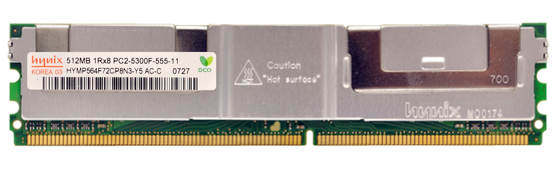 HYMP564F72CP8N3-Y5 | Hynix 512MB DDR2-667MHz PC2-5300 Fully Buffered CL5 240-Pin DIMM 1.8V Memory Module