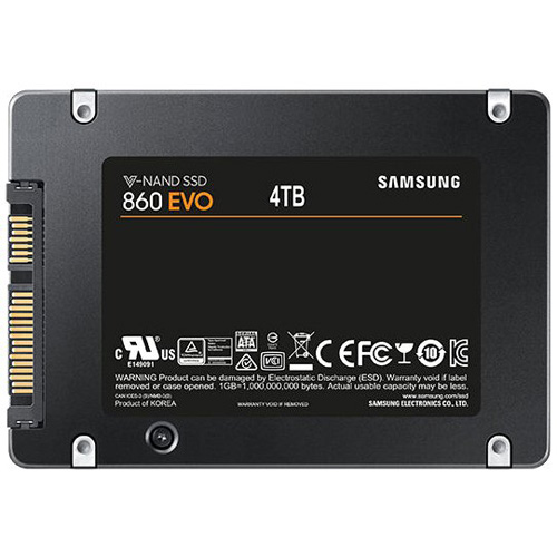 MZ-76E4T0E | Samsung 860 EVO Series 4TB SATA 6Gb/s 2.5 Internal Solid State Drive (SSD) - NEW