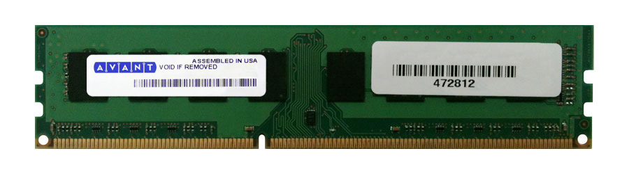 AVF6456U64F9333GA-AP | Avant 2GB DDR3-1333MHz PC3-10600 non-ECC Unbuffered CL9 240-Pin DIMM 1.35V Low Voltage Single Rank Memory Module