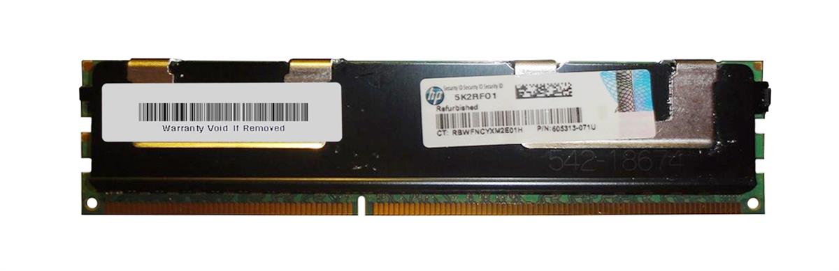 605313-071U | HP 8GB PC3L-10600R 2RX4 DDR3 Memory Module