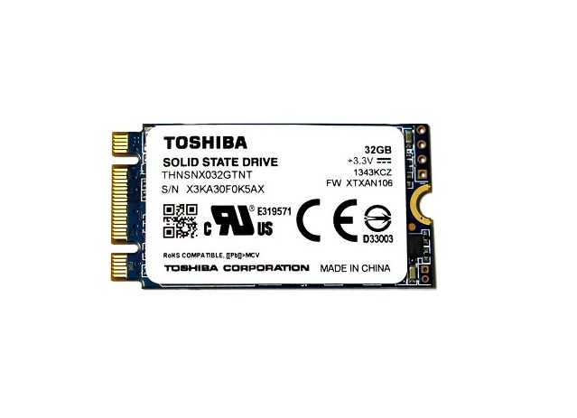 THNSNX032GTNT | Toshiba 32GB M.2 SATA 6Gb/s Solid State Drive (SSD)