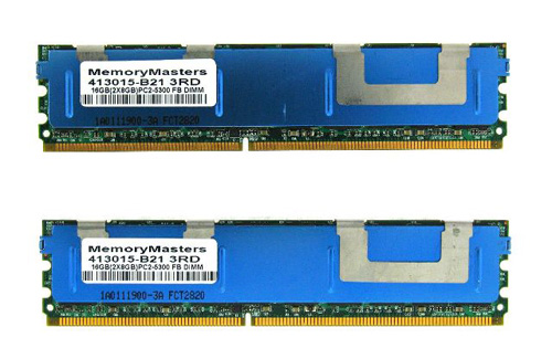 467928-B21 | HP 16GB (2X8GB) 667MHz PC2-5300 CL5 Dual Rank DDR2 SDRAM 240-Pin FBDIMM Memory Kit