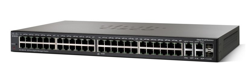 SG350-52-K9 | Cisco Small Business SG350-52 Managed L3 Switch 48 Ethernet-Ports and 2 Combo Gigabit SFP-Ports and 2 Gigabit SFP-Ports