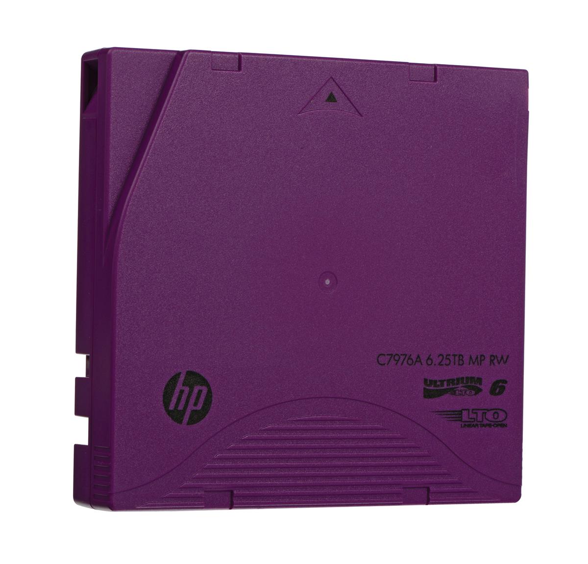 C7976B | HP LTO-6 Ultrium 2.50TB Native / 6.25TB Compressed Metal Particle (MP) RW Tape Data Cartridge