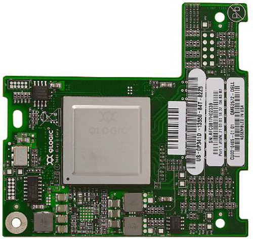 W7KT8 | Dell QME2572 8Gb/s Dual Port PCI-Express Fibre Channel Mezzanine Host Bus Adapter for M Series Blade Server