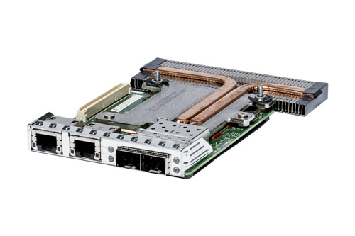 DDF7M | Dell Intel X520 Dual Port 10 Gigabit Direct Attached/SFP+, + I350 Dual Port 1 Gigabit Ethernet, Network Daughter Card