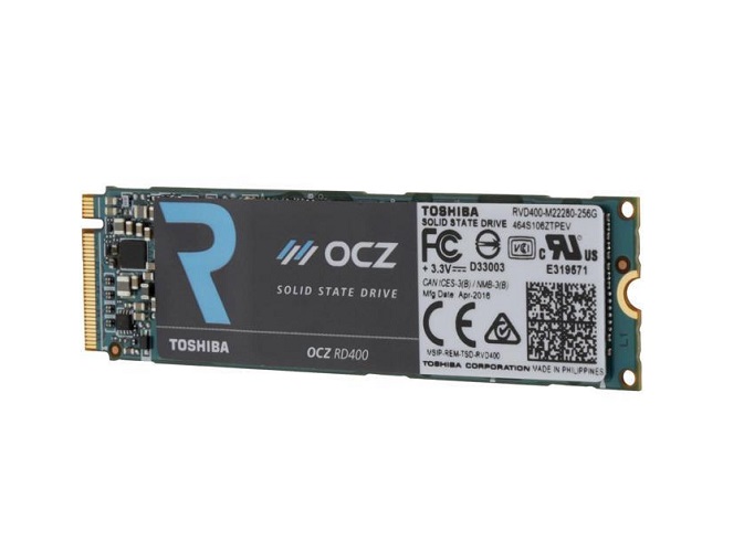 RVD400-M22280-256G | Toshiba OCZ RD400 256GB Multi-Level Cell (MLC) NVMe PCI Express 3 x4 M.2 Solid State Drive (SSD)