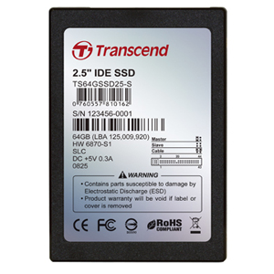 TS64GSSD18M-M | Transcend SSD18M 64 GB External Solid State Drive - 1.8 USB 2 eSATA - Hot Swappable