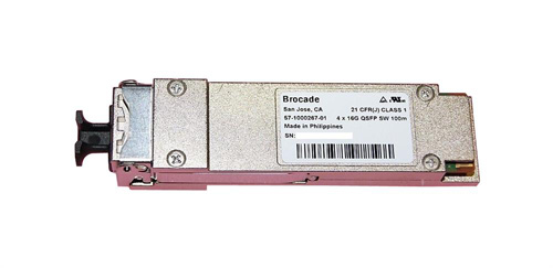 57-1000267-01 | Brocade QSFP SWL 416 GFC 100M ON OM4 Multi-mode Fibre 66M ON OM3 Multi-mode Fibre