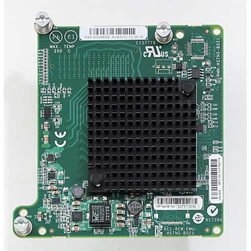 718201-001 | HP LPE1605 Dual-Port Fibre Channel 16GB/s PCI-Express Mezzanine Host Bus Adapter - NEW