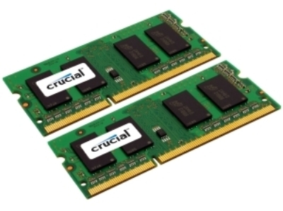 CT2KIT51264BF160B | Crucial 8GB (2X4GB) 1600MHz PC3-12800 non-ECC Unbuffered CL11 DDR3 SDRAM 204-Pin SoDIMM Memory Kit