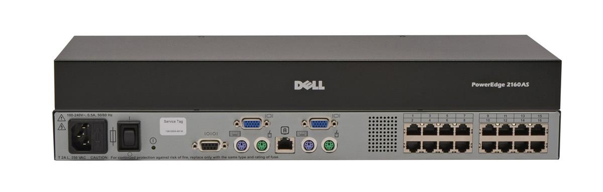 W7941 | Dell PowerEdge 2160AS 16 Ports PS/2 USB KVM Console Switch