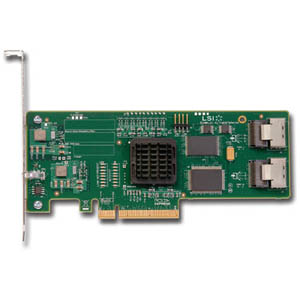 LSI00182 | LSI SAS3081E-R SAS RAID Controller - PCI Express - 300MBps - 2 x SFF-8484 - Mini-SAS Internal