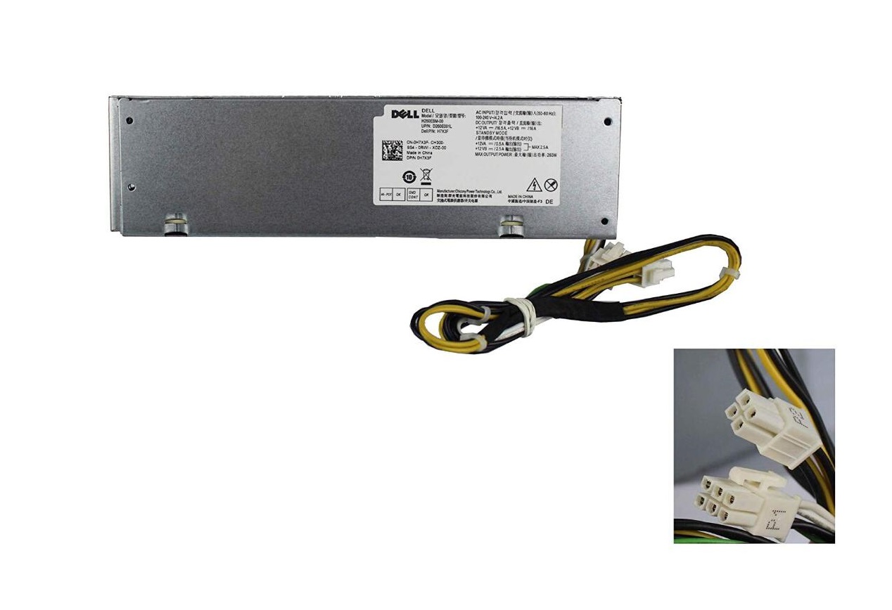 H7X3F | Dell 260 Watt Power Supply for Optiplex 5060/7060