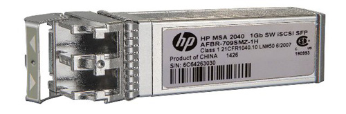 738368-001 | HP 1GB Shortwave iSCSI SFP+ Single Pack Transceiver for MSA 2040 Storage