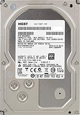 0S03664 | Hitachi 4TB 7200RPM SATA 6 Gbps 3.5 64MB Cache Deskstar Hard Drive